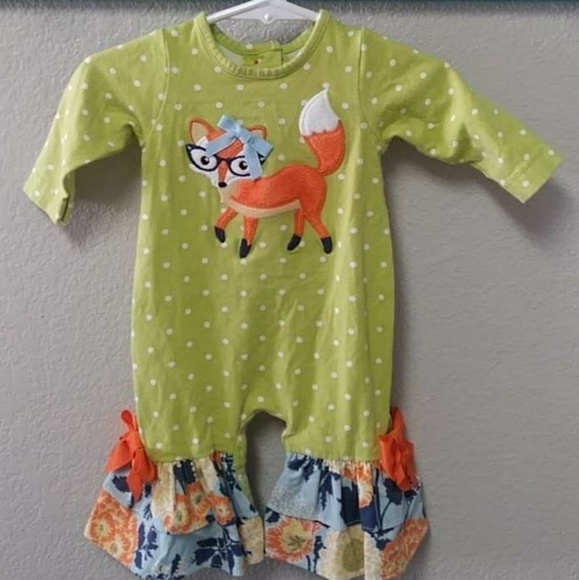 0/3m Molly & Millie Ruffle Fox - Picture 2 of 2